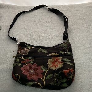 Danny k Floral Embroidered Shoulder Bag